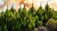 fire resistant windbreak plants