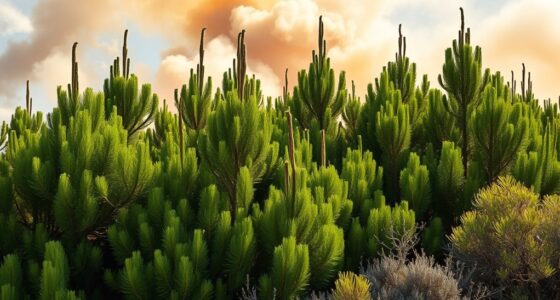 fire resistant windbreak plants