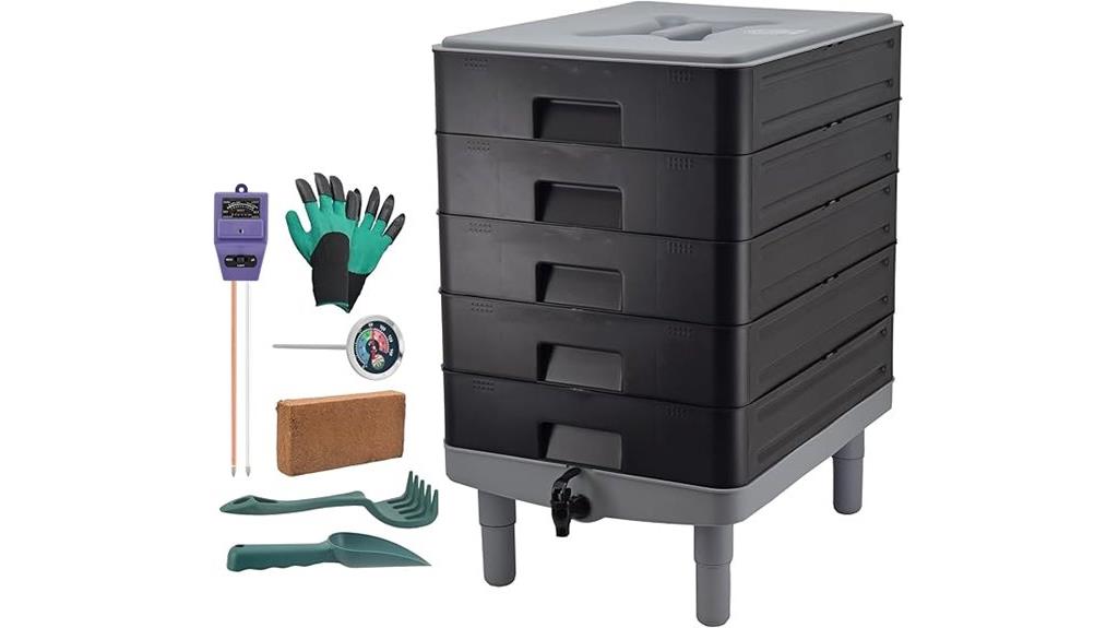 five tray compost bin