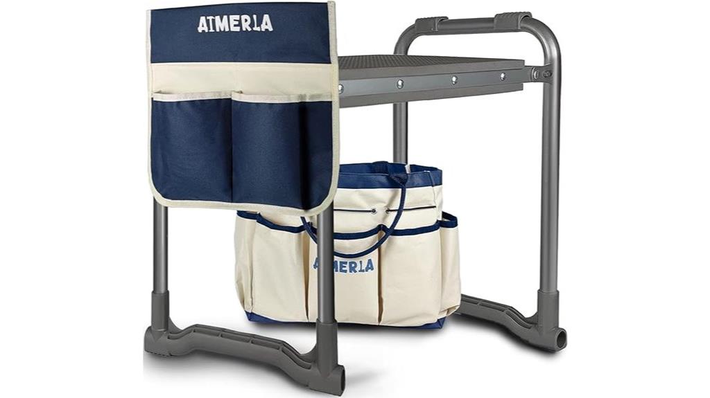 foldable kneeler with tool bags