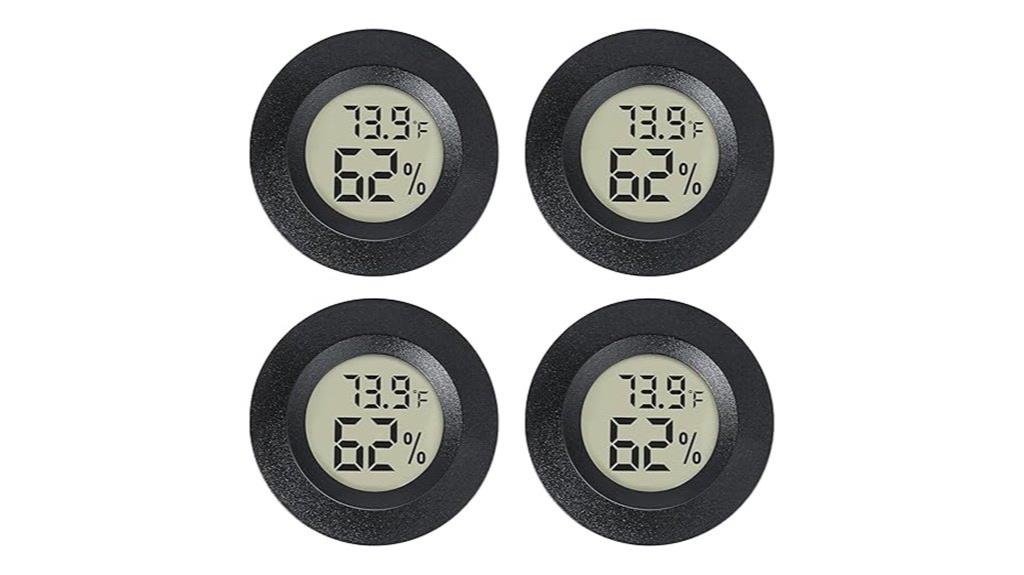 four pack mini humidity meters