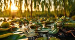 frog chorus at ponds