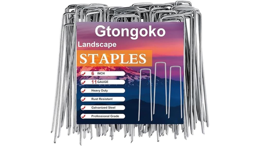 galvanized landscape staples pack