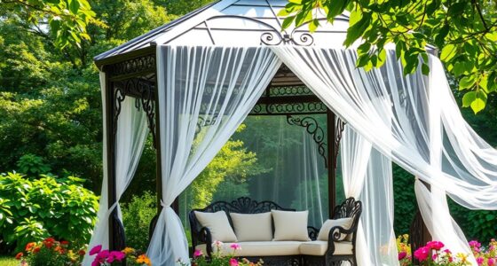 garden gazebo mosquito nets