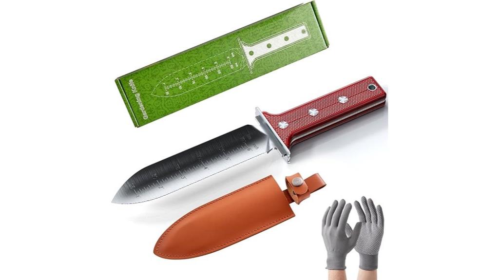 gardening knife with sheath