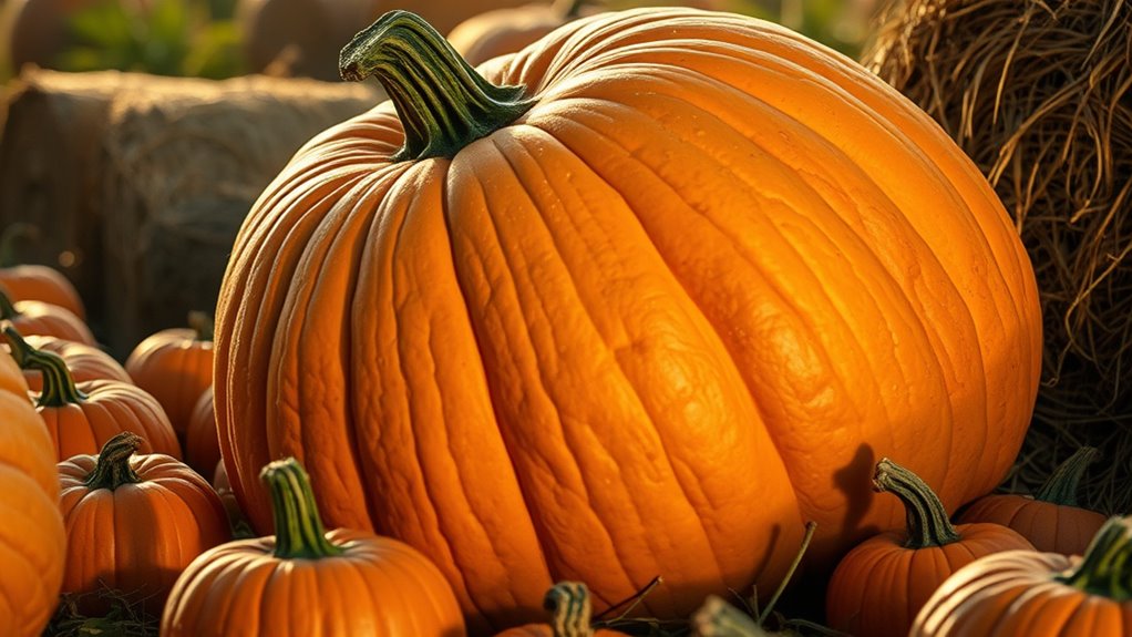 giant glowing rapidly grown pumpkin