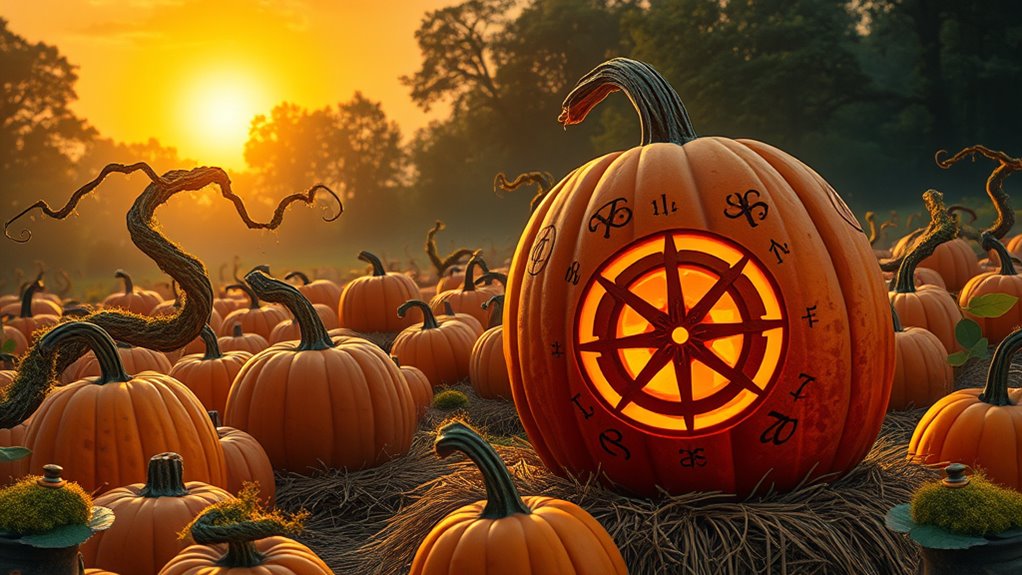 glowing enchanted harvest pumpkin