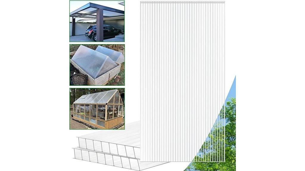 greenhouse panels polycarbonate eight pack