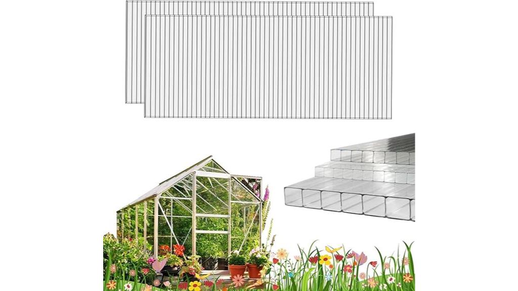 greenhouse polycarbonate impact panels