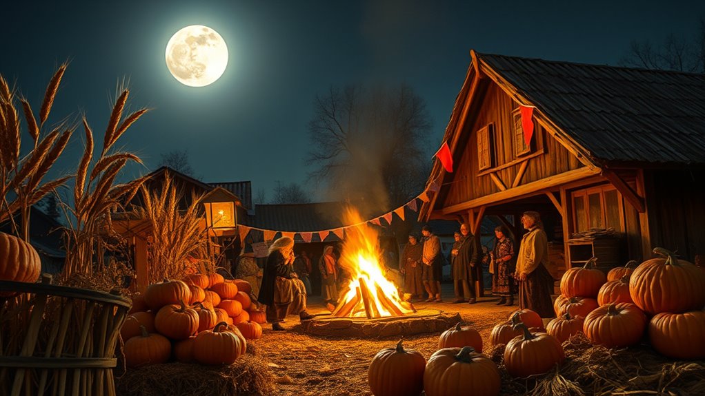 harvest moonlit poetry