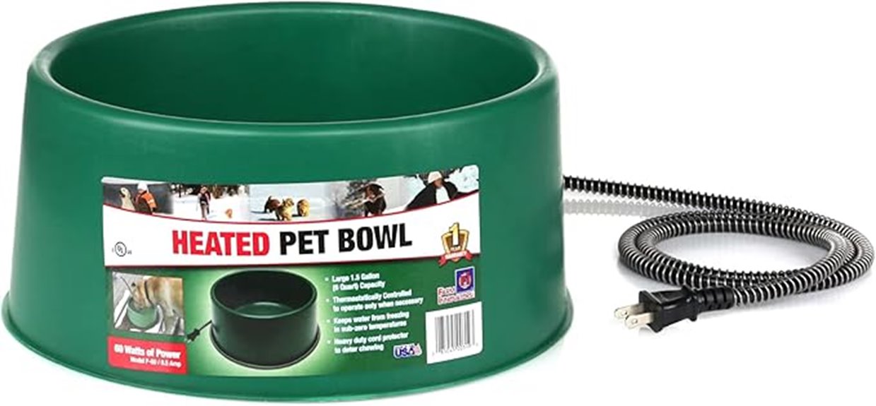 heated pet water bowl