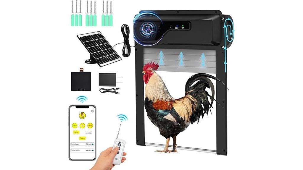 high resolution wireless coop door
