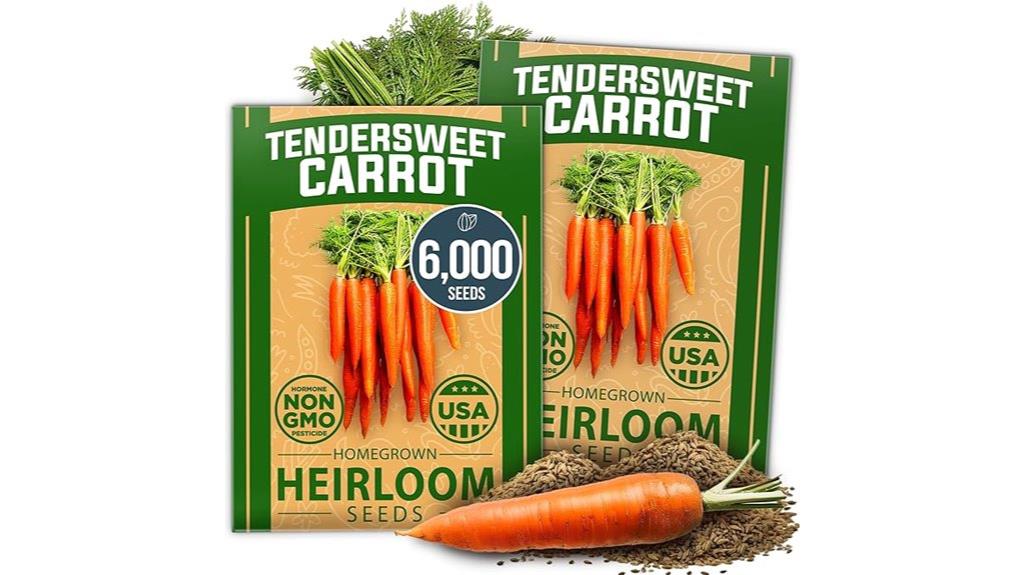 homegrown tendersweet carrots