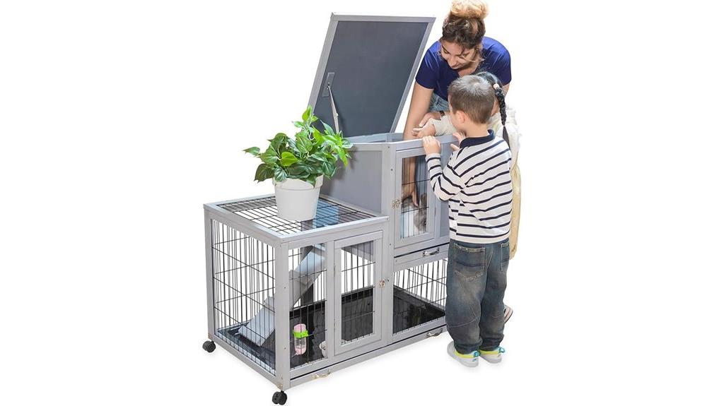 indoor outdoor bunny cage
