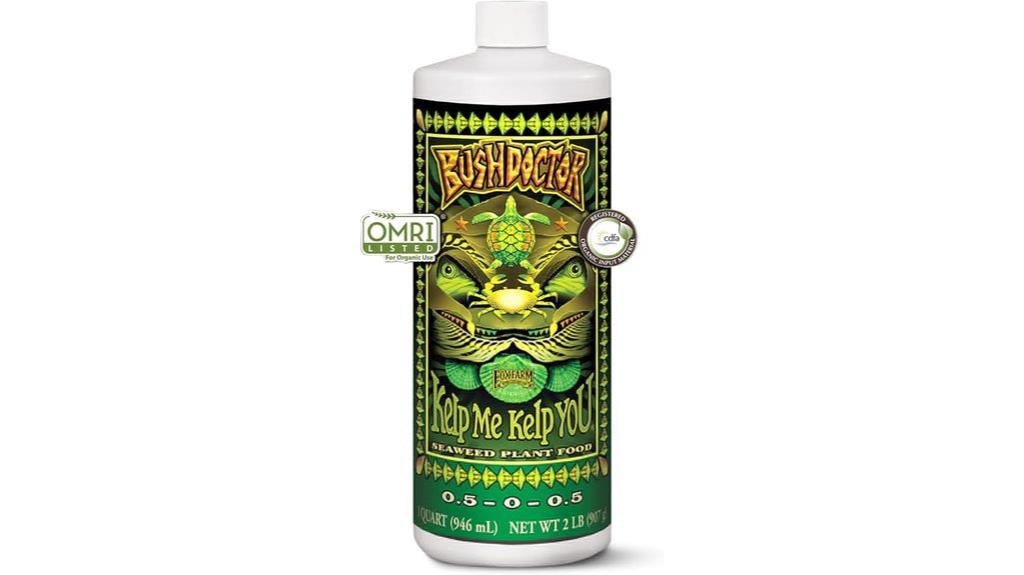 kelp based plant fertilizer quart
