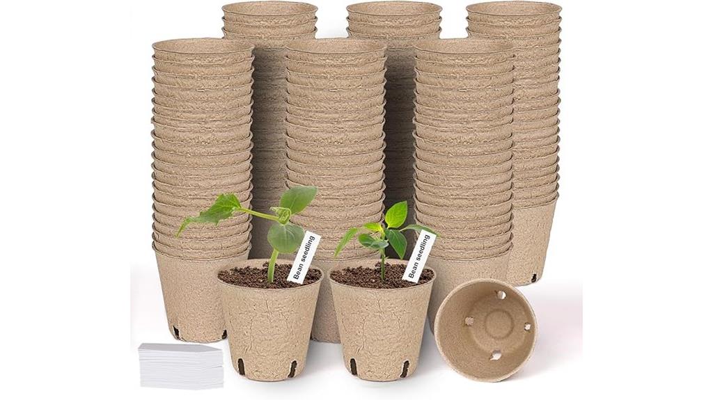 large biodegradable peat pots