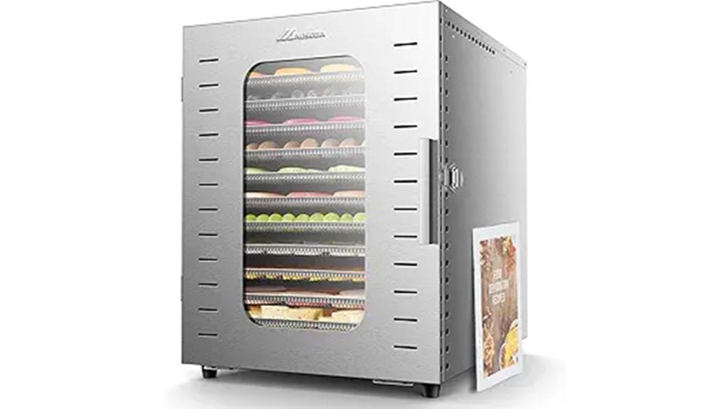 large stainless steel food dryer