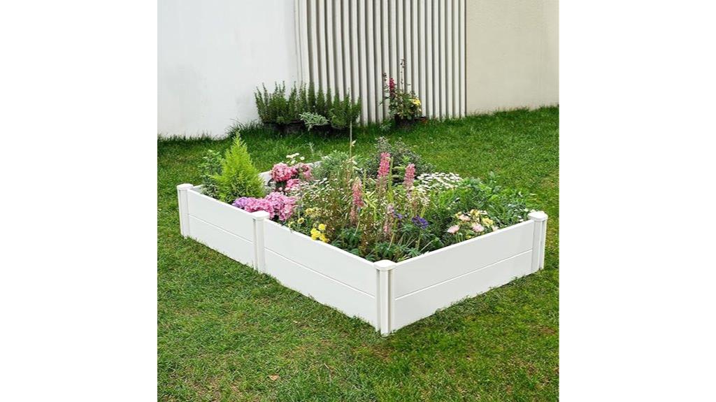 large vinyl garden bed