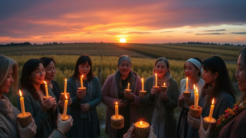 lighting candles for renewal