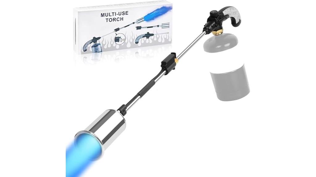 long arm flame control torch