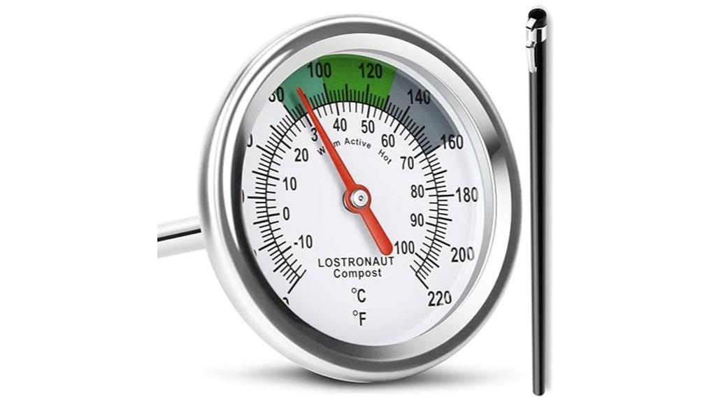 long thermometer for compost