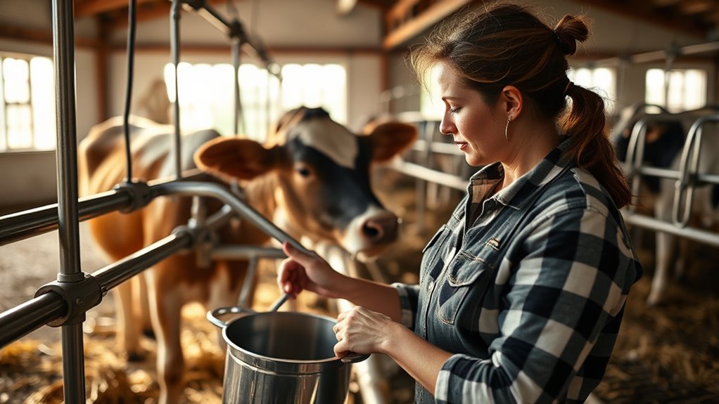manage distractions during milking