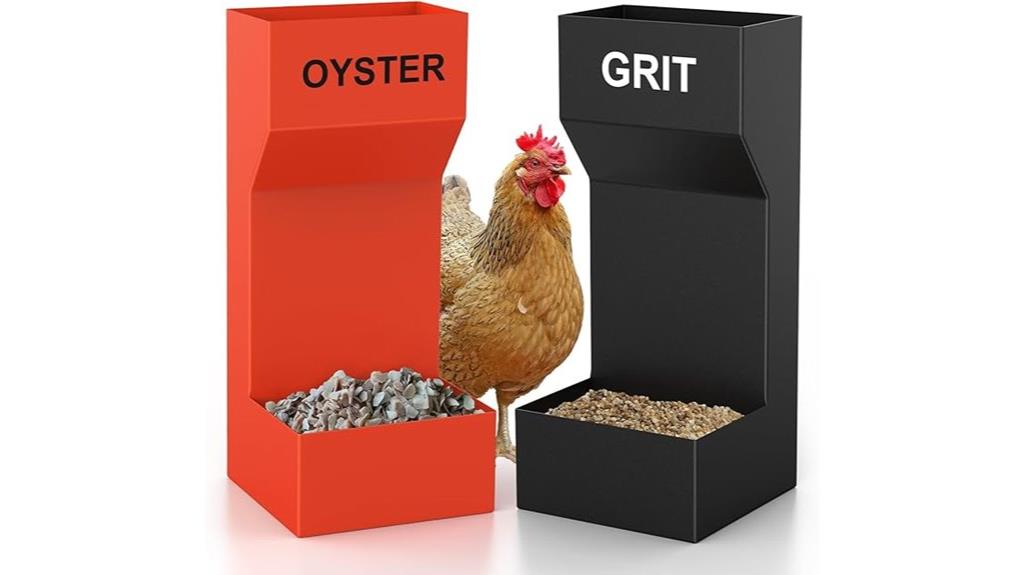 metal chicken coop feeder