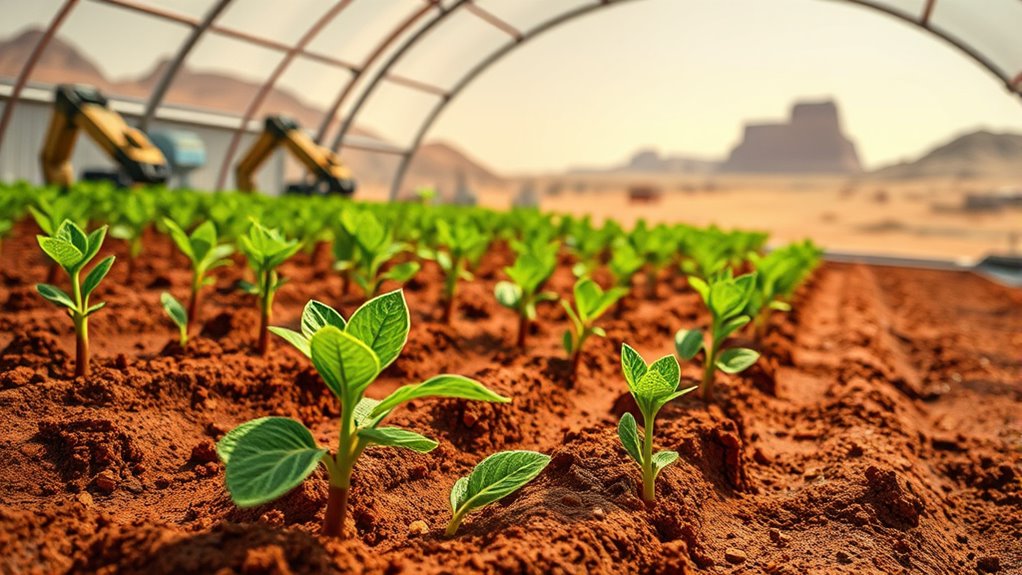 microbial ecosystems sustain martian soil