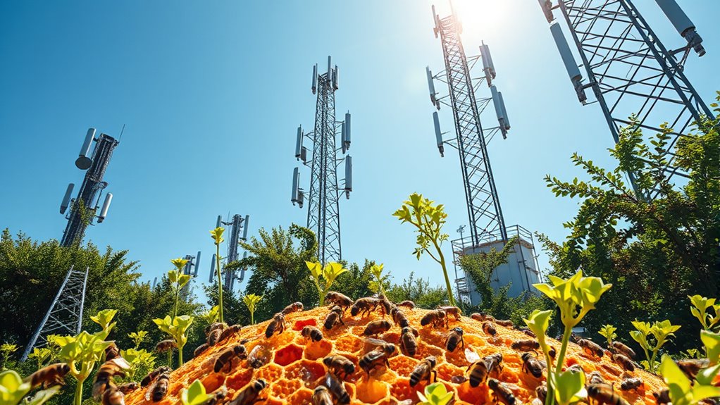 mixed findings on bee radiation