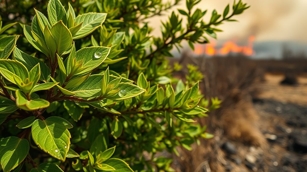 native shrub fire resistant landscaping