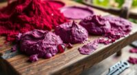 natural beet pigment paintings