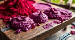 natural beet pigment paintings