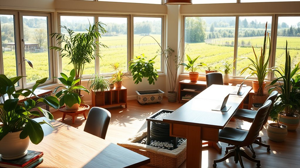 natural light and earthy materials