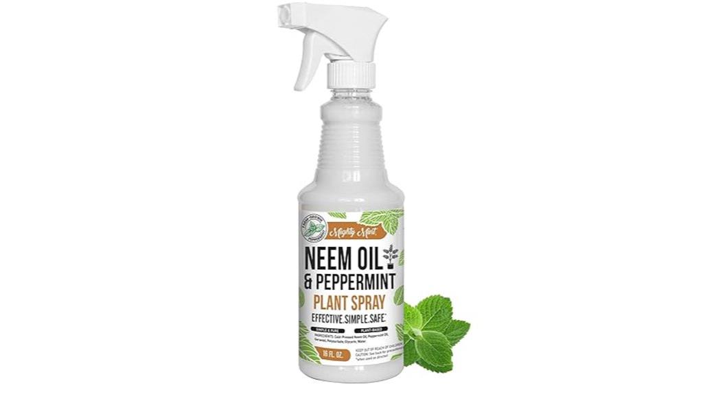neem and peppermint spray