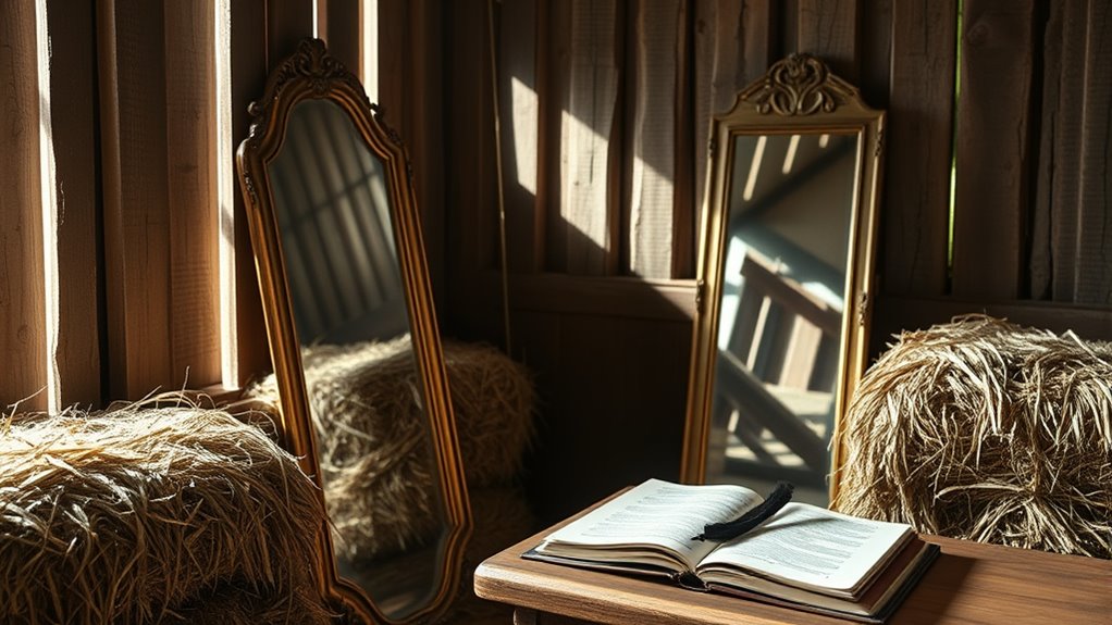 optimal barn mirror placement