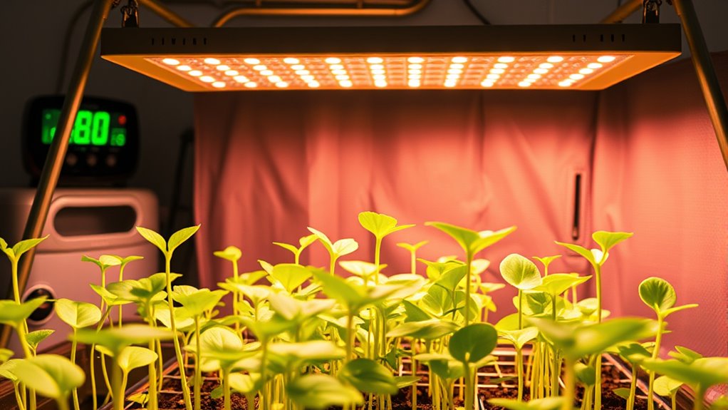 optimal seedling grow light features