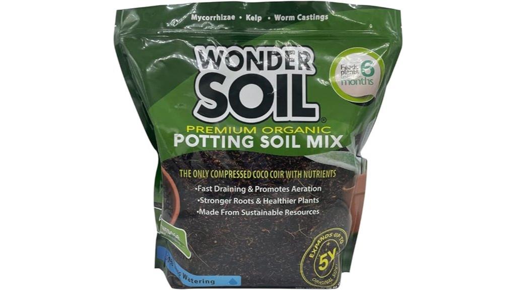 organic potting soil bag