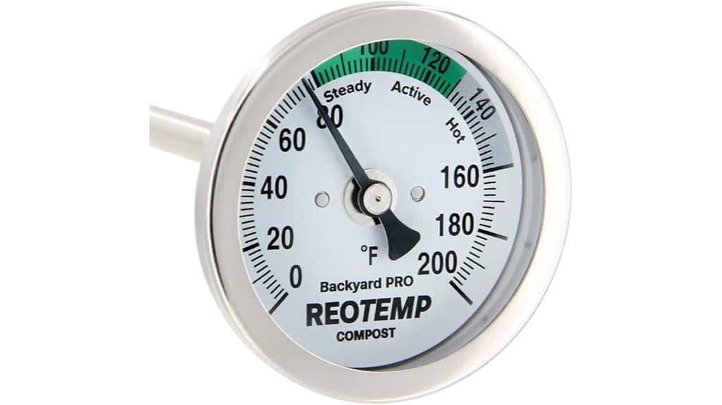 outdoor compost temperature gauge
