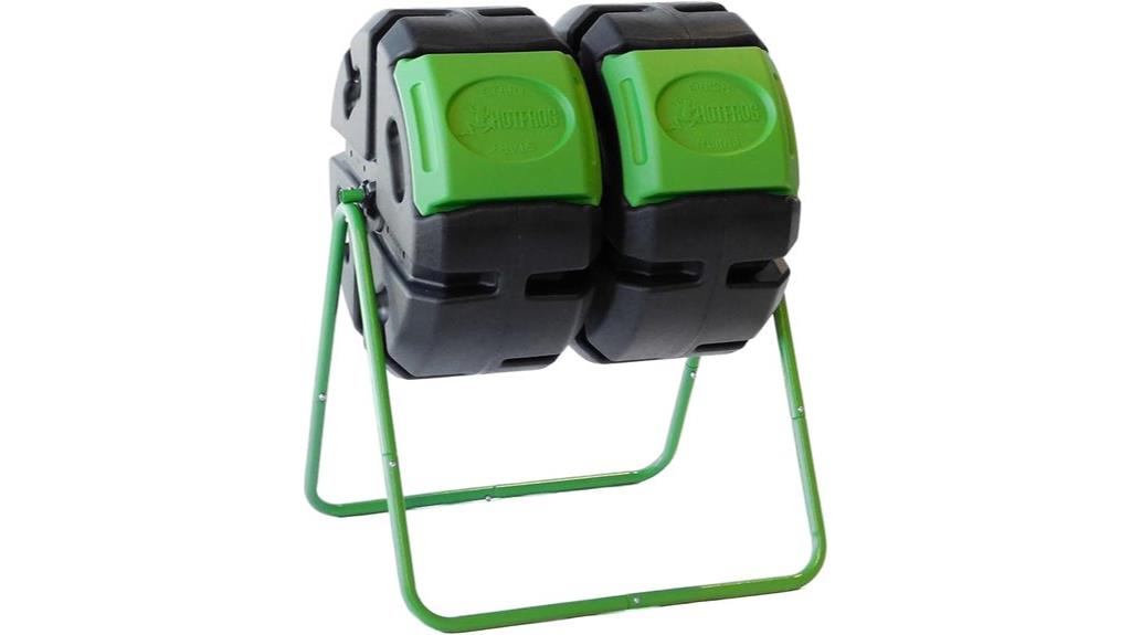outdoor dual body compost bin