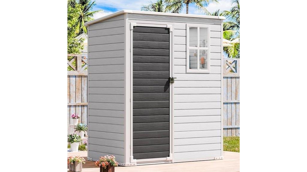 outdoor resin storage shed