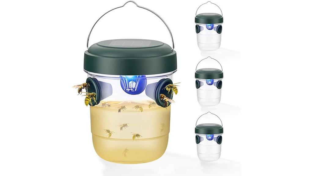 outdoor solar wasp traps