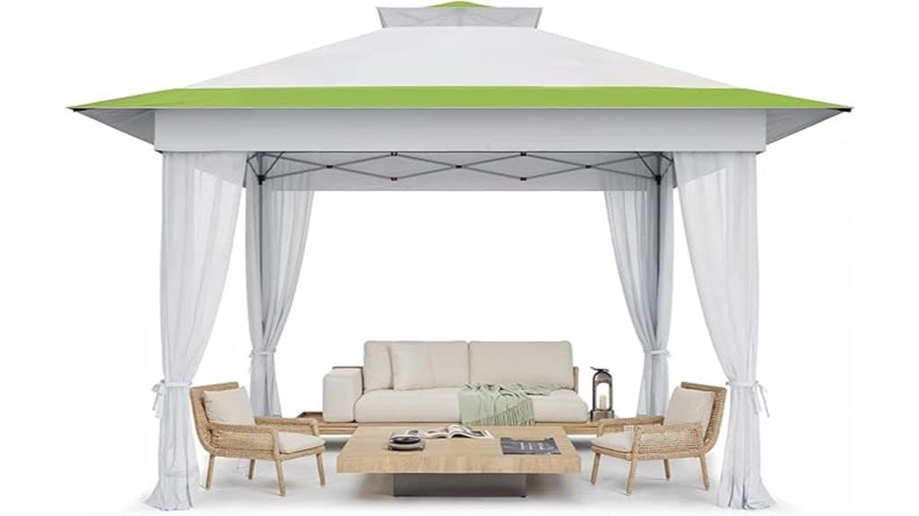 pop up gazebo with mosquito netting