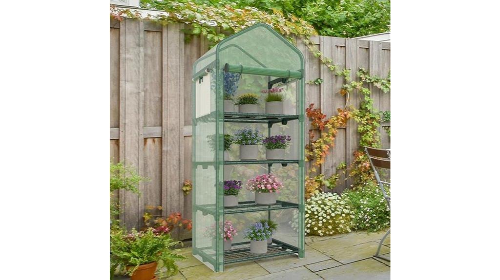 portable 4 tier greenhouse