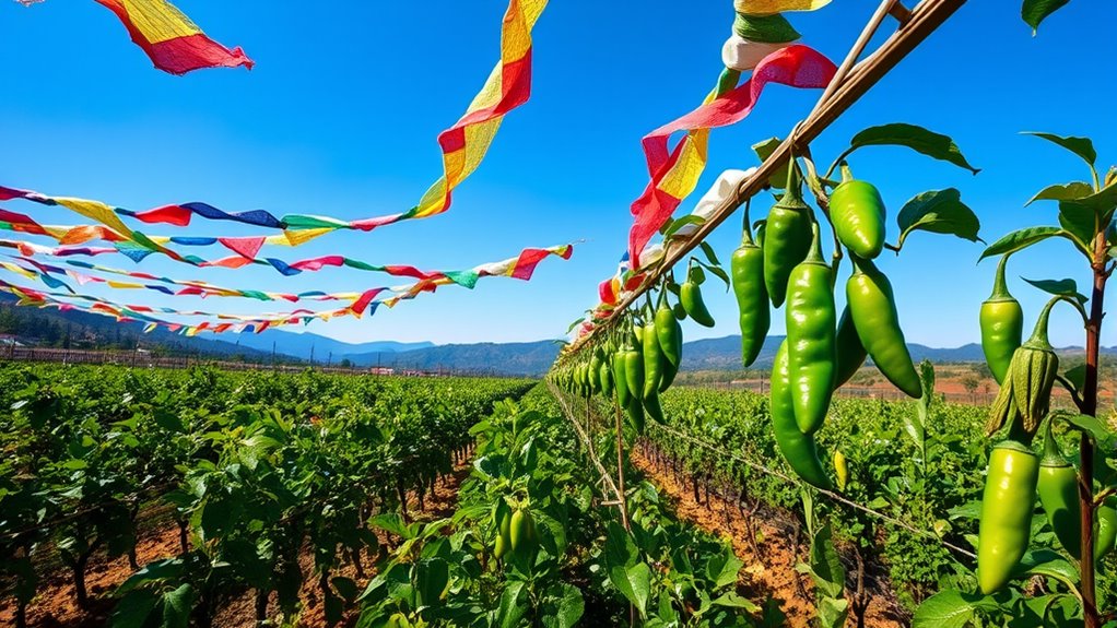 prayer flags boost pepper quality