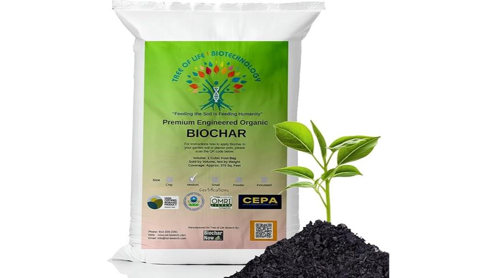 premium biochar soil amendment