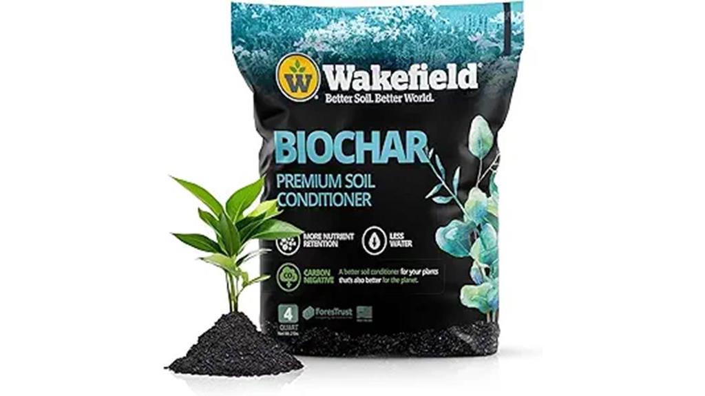 premium organic biochar soil