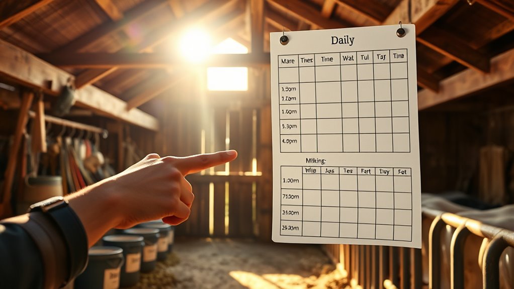 prioritize barn chores efficiently