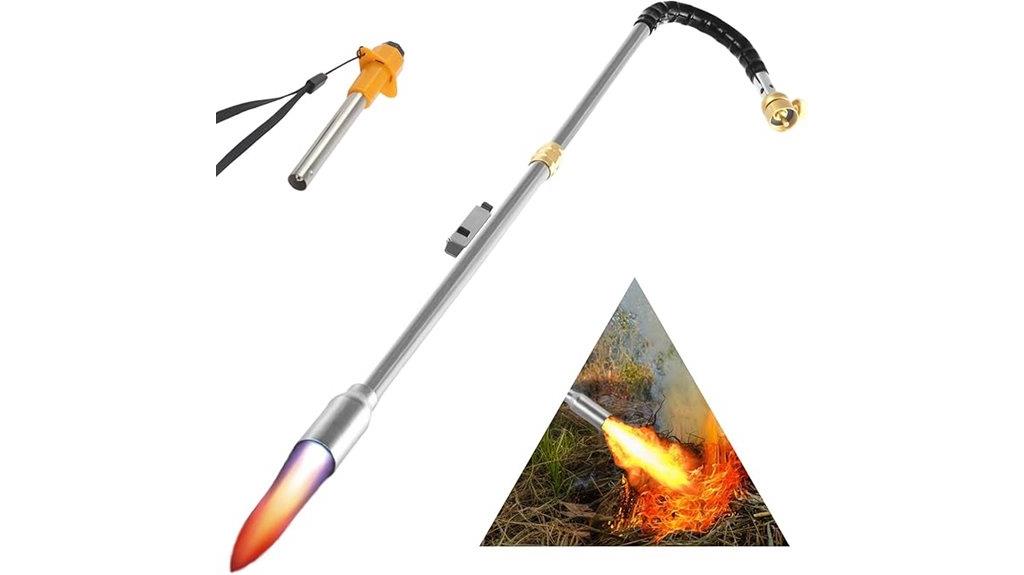 propane weed torch features