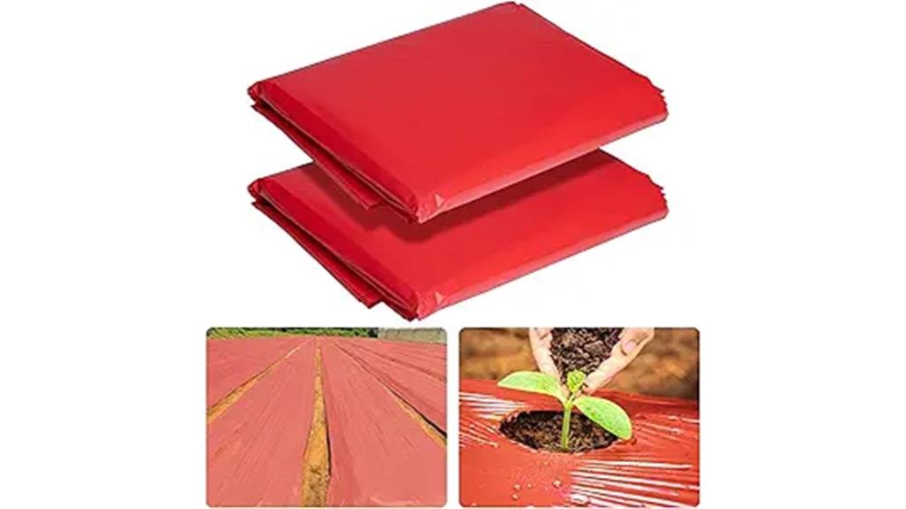 red mulch plastic sheets