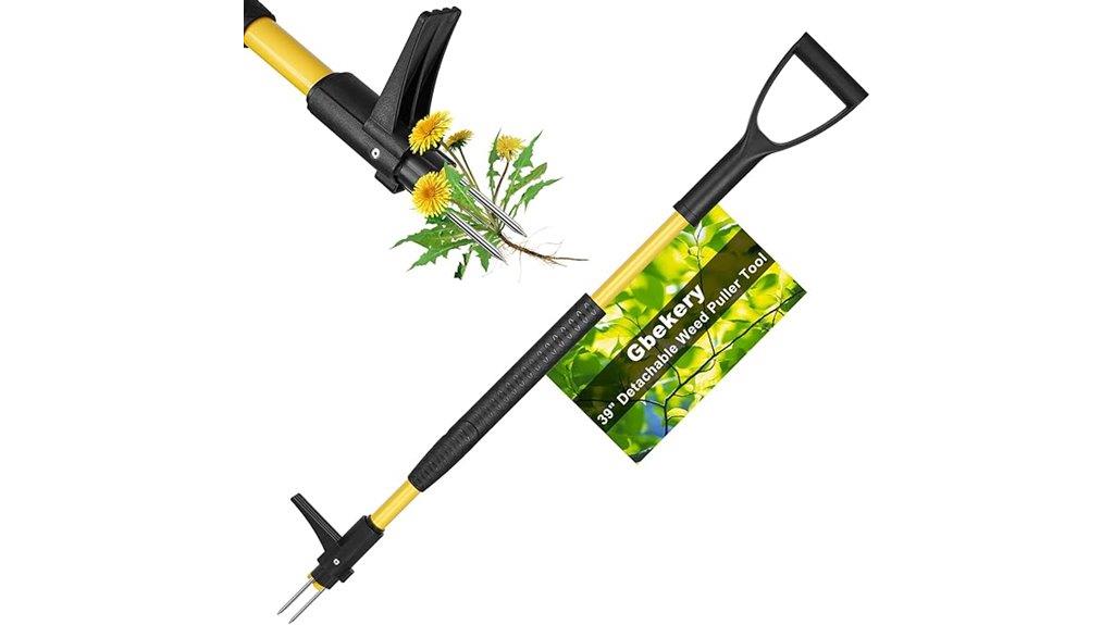 removable long handled weed puller